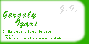 gergely igari business card